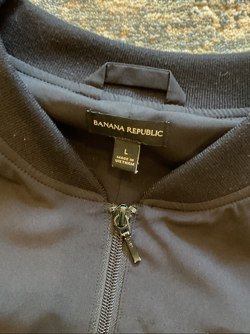 Banana Republic Black Bomber Jacket - Picture 6 of 12